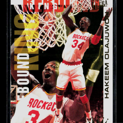1995 Fleer Ultra Rebound King Hakeem Olajuwon #6 of 10