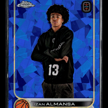 2023 Topps Chrome Overtime Elite Izan Almansa #57 Blue Sapphire