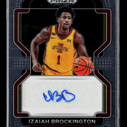 2022 Panini Prizm Draft Picks Izaiah Brockington #DP-IZA Auto