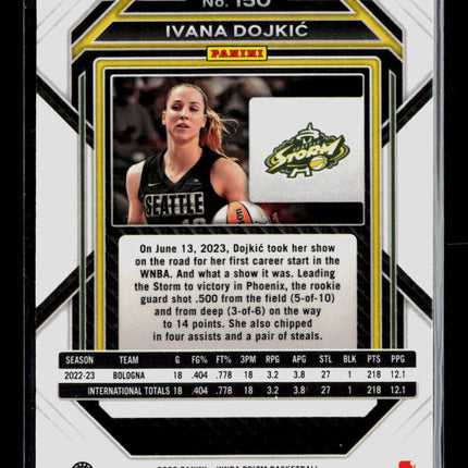 2023 Panini Prizm WNBA Ivana Dojkić #150 RC