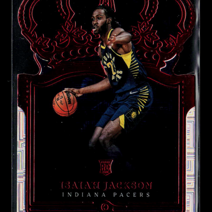 2022 Panini Crown Royale Isaiah Jackson #73 Red