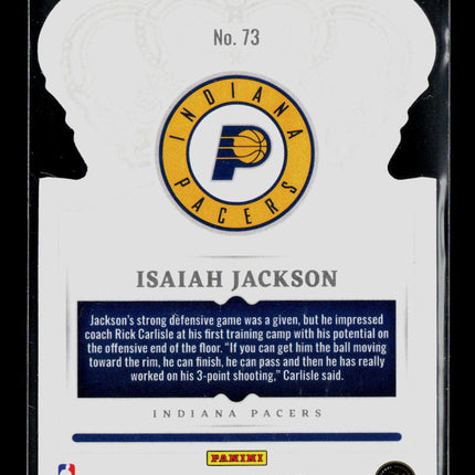 2022 Panini Crown Royale Isaiah Jackson #73 Red