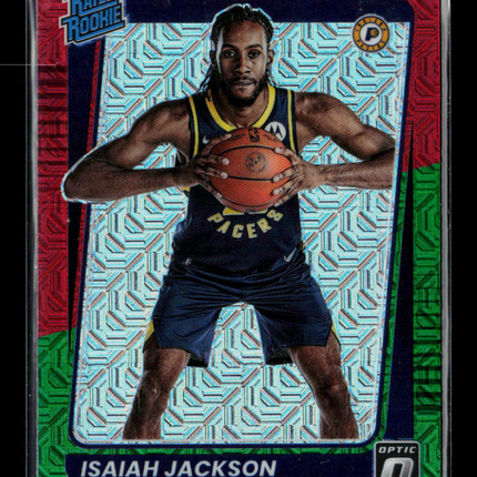 2022 Panini Donruss Optic Prizm Isaiah Jackson #167 Red and Green Choice