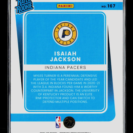 2022 Panini Donruss Optic Prizm Isaiah Jackson #167 Red and Green Choice