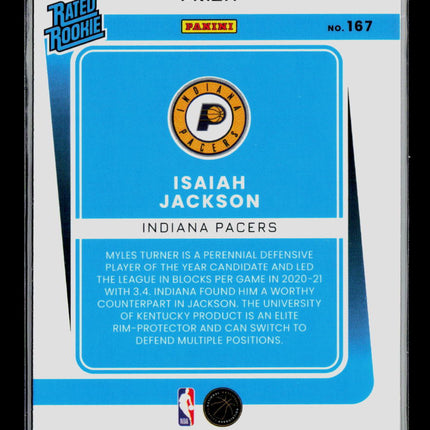 2022 Panini Donruss Optic Isaiah Jackson #167 Red Mojo