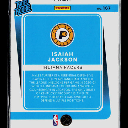 2022 Panini Donruss Optic Isaiah Jackson #167 Red Mojo