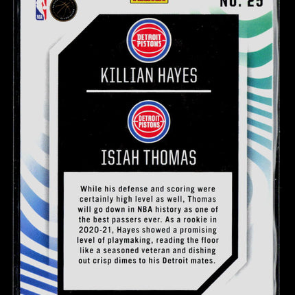 2021 Panini Illusions Basketball Killian Hayes Isiah Thomas #25 Reflections