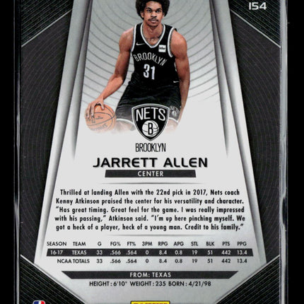 2017 Panini Prizm Jarrett Allen #154 RC
