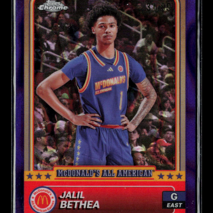 2024 Topps Chrome McDonald's All American Jalil Bethea #25 Purple 31/99
