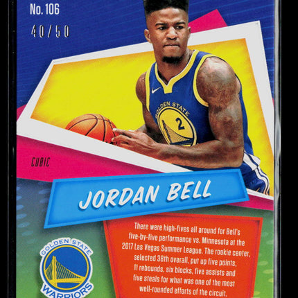 2017 Panini Revolution Jordan Bell #106 Cubic RC 40/50