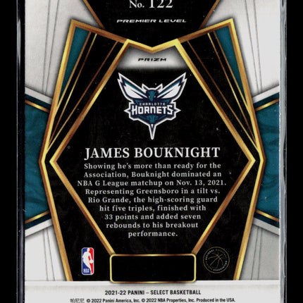 2022 Panini Select James Bouknight #122 orange Prizm RC