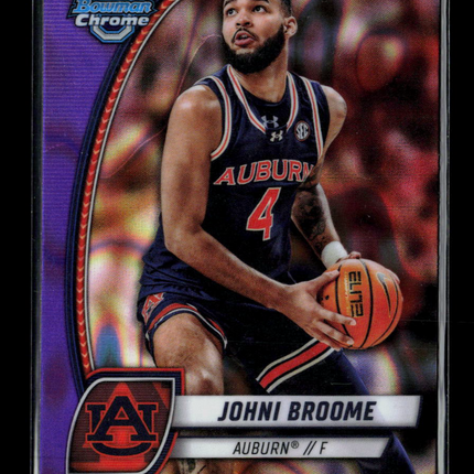 2025 Bowman Chrome University Johni Broome #98 Purple Refractor