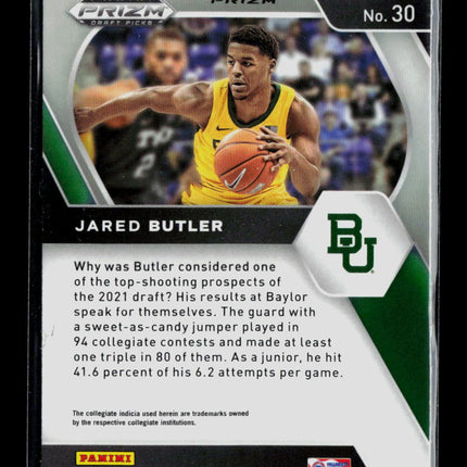2021 Panini Prizm Draft Picks Jared Butler #30 RC