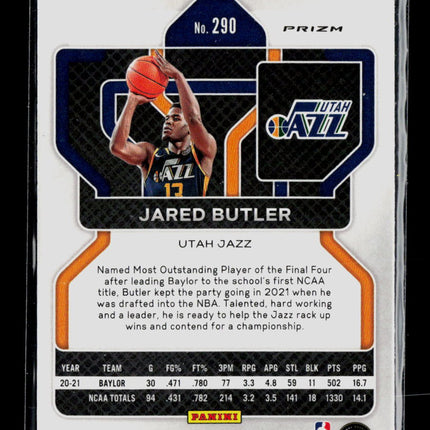 2021 Panini Prizm Jared Butler #290 Green RC