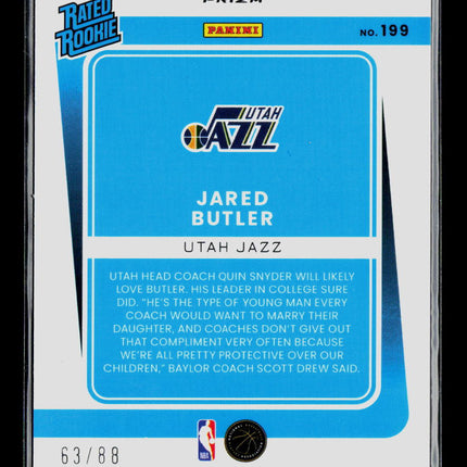 2022 Panini Donruss Optic Jared Butler #199 Red Choice 63/88