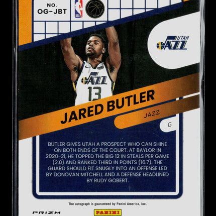 2022 Donruss Optic Basketball Opti-Graphs Jared Butler #OG-JBT RC Auto