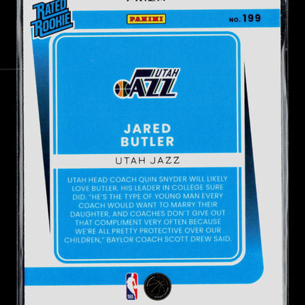 2022 Panini Donruss Optic Jared Butler #199 Red Mojo
