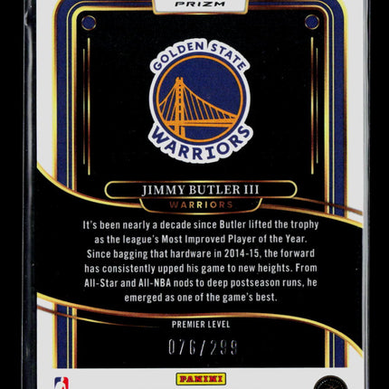 2025 Panini Select Jimmy Butler III #144 Blue Prizm 076/299
