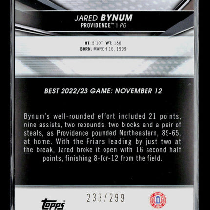 2023 Bowman University Best Jared Bynum #82 Speckle Refractor 233/299