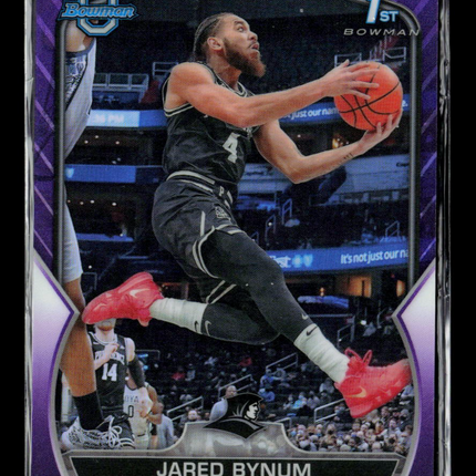 2021 Bowman University Jared Bynum #23 Purple /399