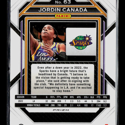 2023 Panini Prizm WNBA Jordin Canada #63