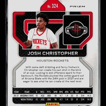 2021 Panini Prizm Josh Christopher #324 Red White Blue RC