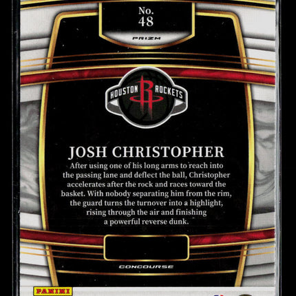 2022 Panini Select Josh Christopher #48 Silver Prizm RC