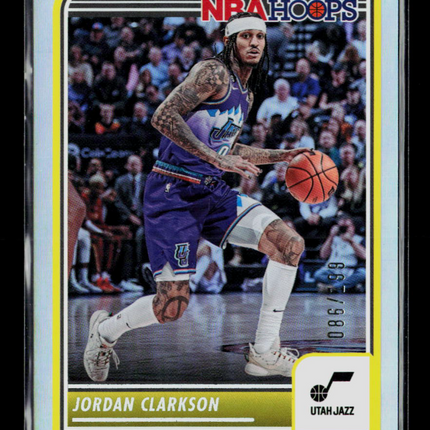 2023 Panini NBA Hoops Jordan Clarkson #176 Yellow 086/299