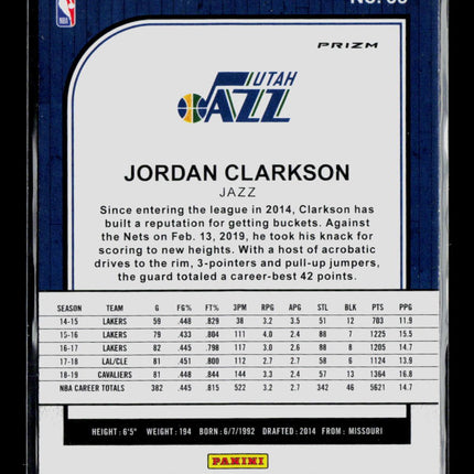 2020 Panini NBA Hoops Premium Stock Jordan Clarkson #33