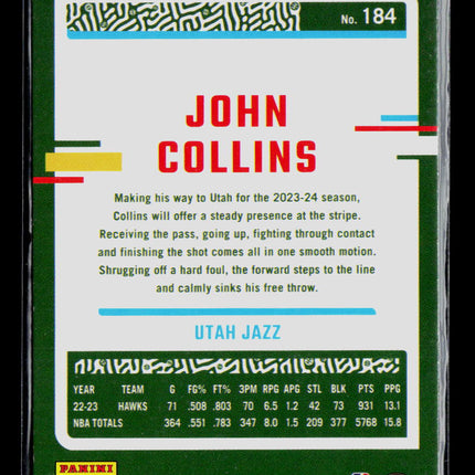 2023 Panini Donruss John Collins #184 Green Laser
