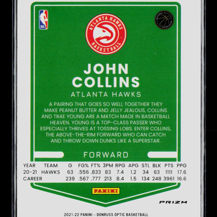 2022 Panini Donruss Optic John Collins #129 Red Wave