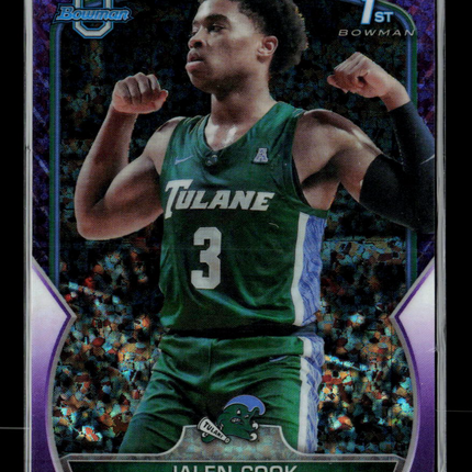 2021 Bowman University Jalen Cook #25 Purple Shimmer 110/399