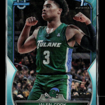 2021 Bowman University Jalen Cook #25 Teal Shimmer 217/299