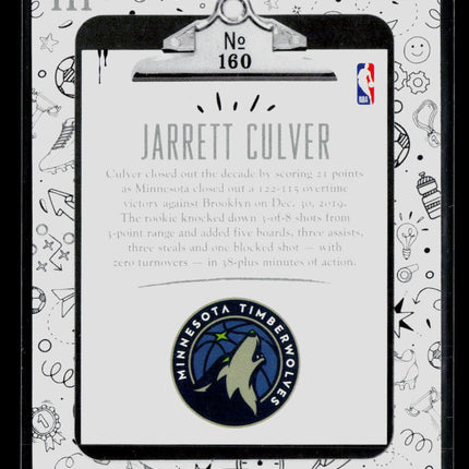 2020 Panini Court Kings Jarrett Culver #160 RC