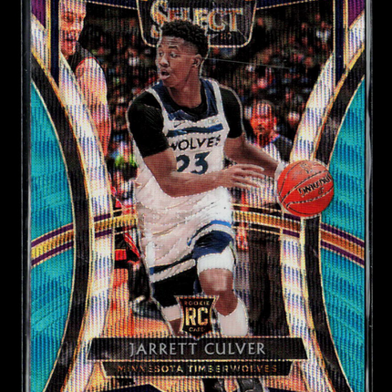 2020 Panini Select Jarrett Culver #160 Purple Blue Scope Prizm RC