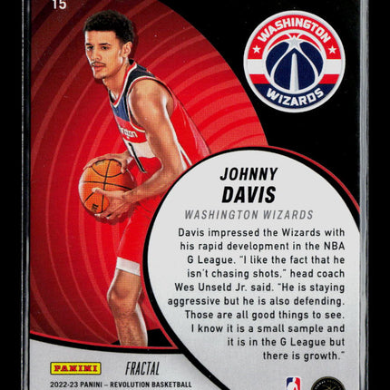 2023 Panini Revolution Vortex Johnny Davis #15 Fractal