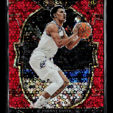 2023 Panini Select Johnny Davis #100 Red Disco Prizm 38/49