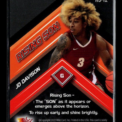 2022 Wild Card Alumination Rising Son JD Davison #RS-12 17/20
