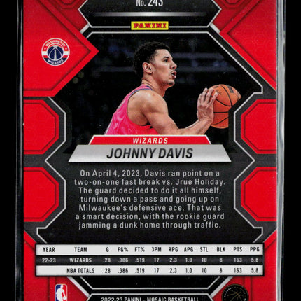 2023 Panini Mosaic Johnny Davis #243 RC