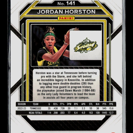 2023 Panini Prizm WNBA Jordan Horston #141 RC