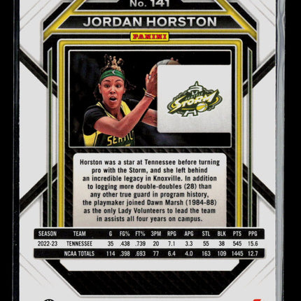 2023 Panini Prizm WNBA Jordan Horston #141 RC