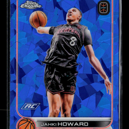 2025 Topps Chrome Overtime Elite Jahki Howard #17 Blue Sapphire RC