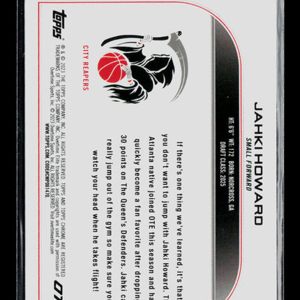 2025 Topps Chrome OTE Jahki Howard #39 Blue Sapphire RC