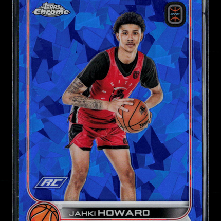 2023 Topps Chrome Overtime Elite Jahki Howard #88 Blue Sapphire RC