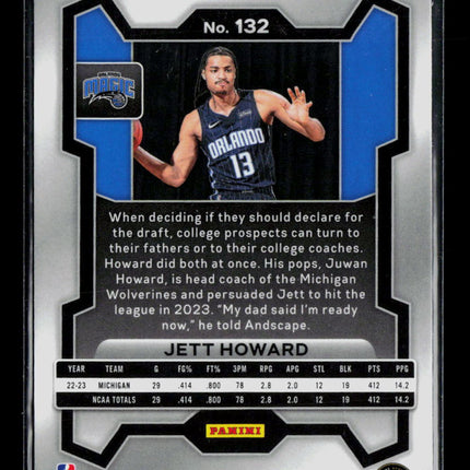 2023 Panini Prizm Jett Howard #132 Green RC