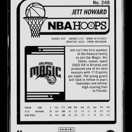 2003 Panini NBA Hoops Jett Howard #248 RC