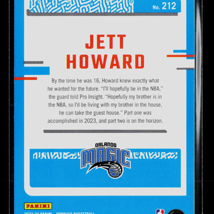 2023 Donruss Jett Howard #212 Green Laser
