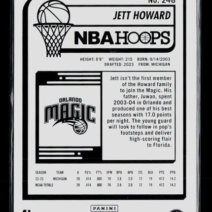 2023 Panini Hoops Jett Howard #248 RC