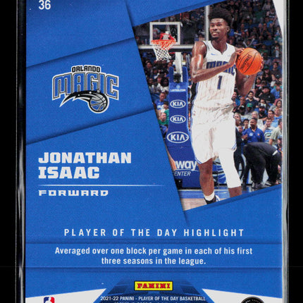 2022 Panini Player of the Day Jonathan Isaac #36 Blue 071/199