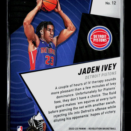 2023 Panini Revolution Jaden Ivey #12 Shock Wave